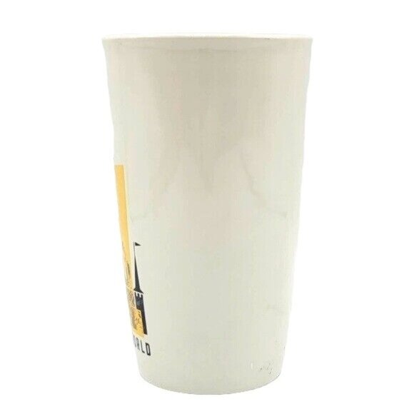 Disney World Travel Tumbler Since 71 Magic Kingdom Castle 6" Logo Yellow Blue - Picture 2 of 8